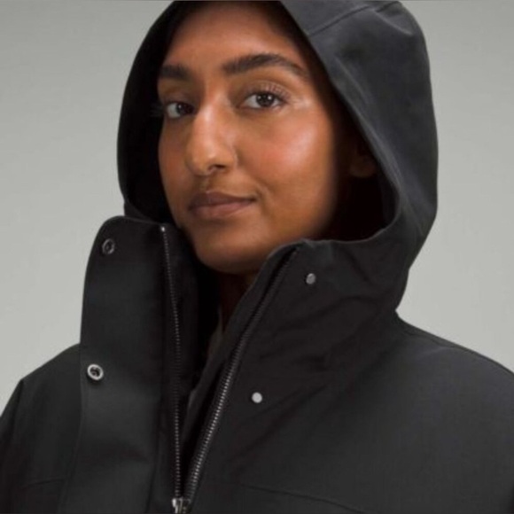 Lululemon 3 In 1 Insulated Rain Coat Jacket Parka Size 12 Black $498 Retail - Picture 4 of 12